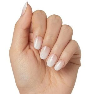 KISS Gel Fantasy DreamDust Glue-on Nails - Silver Spoon  impress beauty press-on